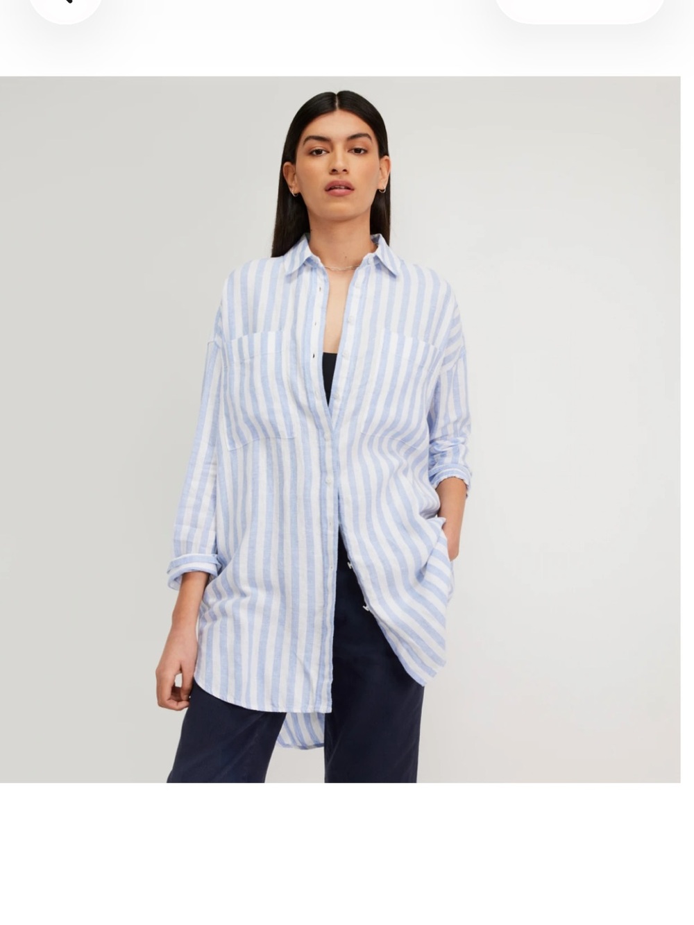 Everlane “Way-Long” Linen Shirt